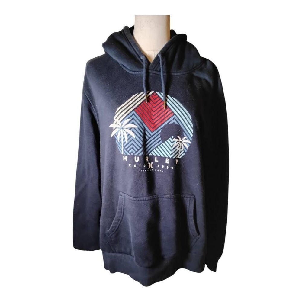 Men's Hurley Graphic Kangeroo Pocket Hoodie Size Large